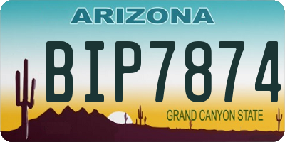 AZ license plate BIP7874