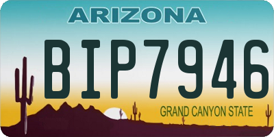 AZ license plate BIP7946