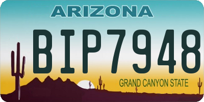 AZ license plate BIP7948