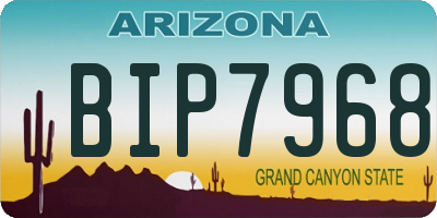 AZ license plate BIP7968