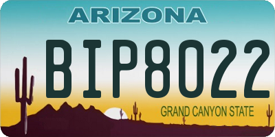 AZ license plate BIP8022