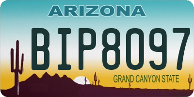 AZ license plate BIP8097