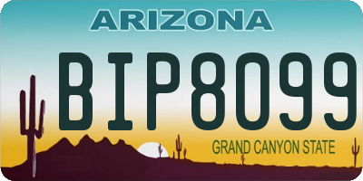 AZ license plate BIP8099