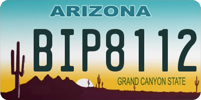 AZ license plate BIP8112