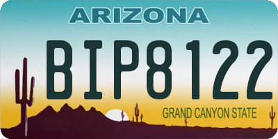 AZ license plate BIP8122