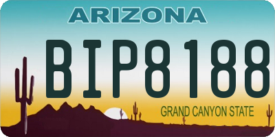 AZ license plate BIP8188