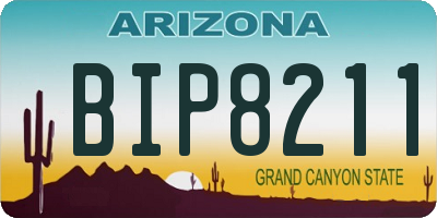 AZ license plate BIP8211