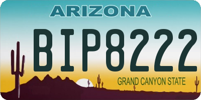 AZ license plate BIP8222