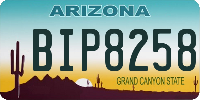 AZ license plate BIP8258