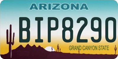 AZ license plate BIP8290