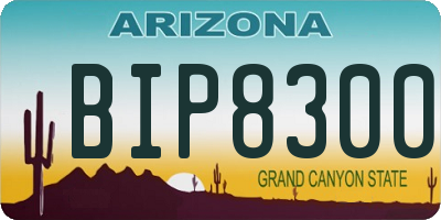 AZ license plate BIP8300