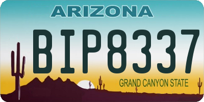 AZ license plate BIP8337