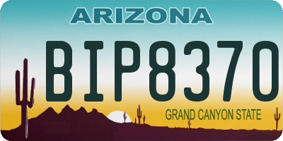 AZ license plate BIP8370