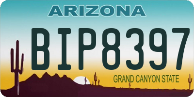 AZ license plate BIP8397