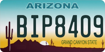 AZ license plate BIP8409