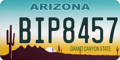 AZ license plate BIP8457