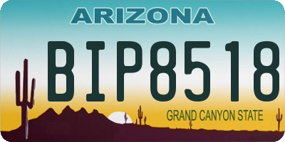 AZ license plate BIP8518