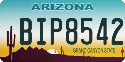 AZ license plate BIP8542