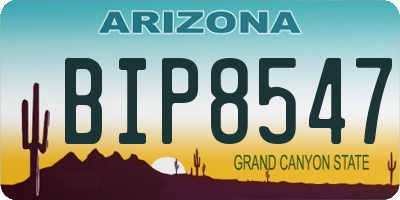AZ license plate BIP8547