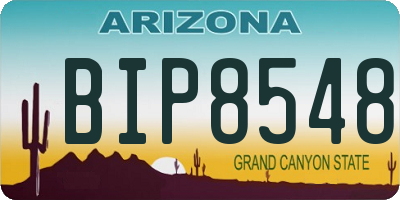 AZ license plate BIP8548