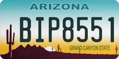 AZ license plate BIP8551