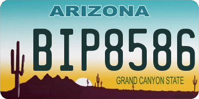 AZ license plate BIP8586