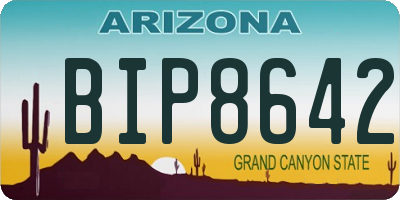 AZ license plate BIP8642