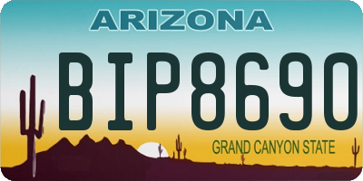 AZ license plate BIP8690