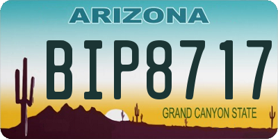 AZ license plate BIP8717