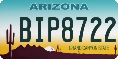 AZ license plate BIP8722