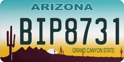 AZ license plate BIP8731