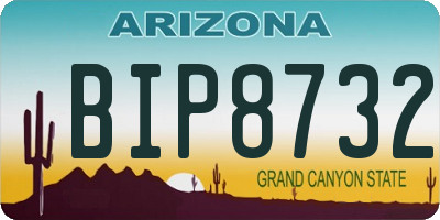AZ license plate BIP8732