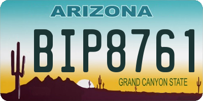 AZ license plate BIP8761