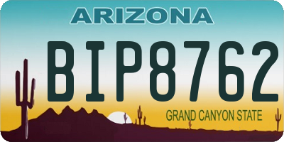 AZ license plate BIP8762
