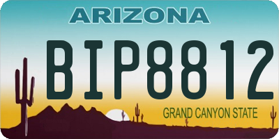 AZ license plate BIP8812