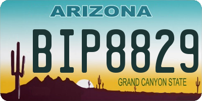 AZ license plate BIP8829