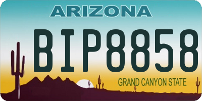 AZ license plate BIP8858