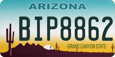 AZ license plate BIP8862