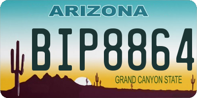 AZ license plate BIP8864
