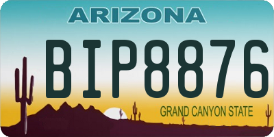 AZ license plate BIP8876