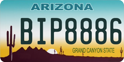AZ license plate BIP8886