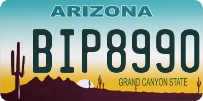 AZ license plate BIP8990