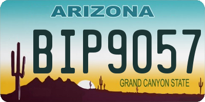 AZ license plate BIP9057
