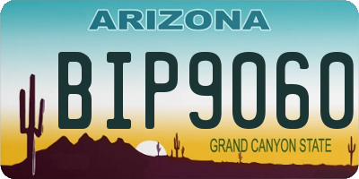 AZ license plate BIP9060