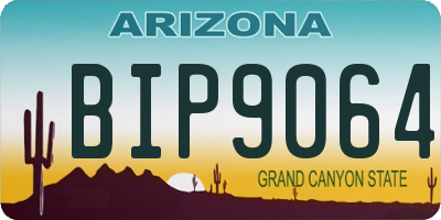 AZ license plate BIP9064