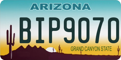AZ license plate BIP9070