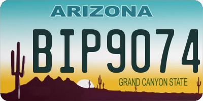 AZ license plate BIP9074
