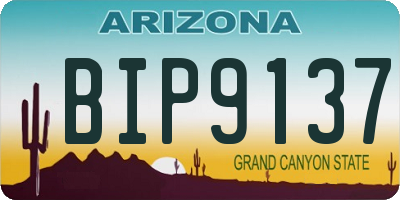 AZ license plate BIP9137