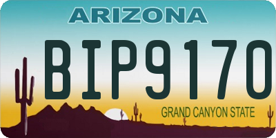 AZ license plate BIP9170