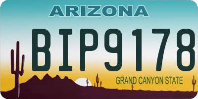 AZ license plate BIP9178